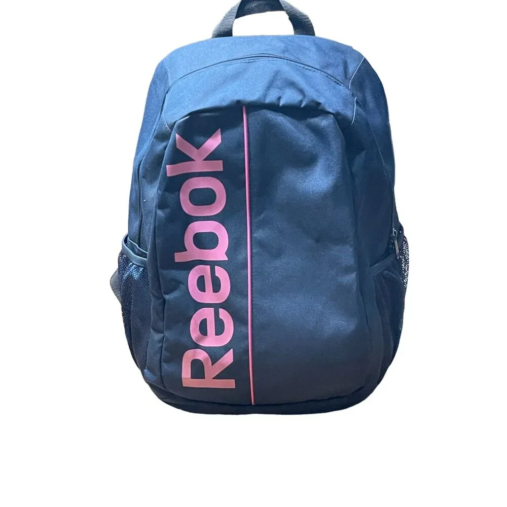 Reebok Backpack With Side Mesh Pockets & Neon Yellow Interior - Picture 12 of 12
